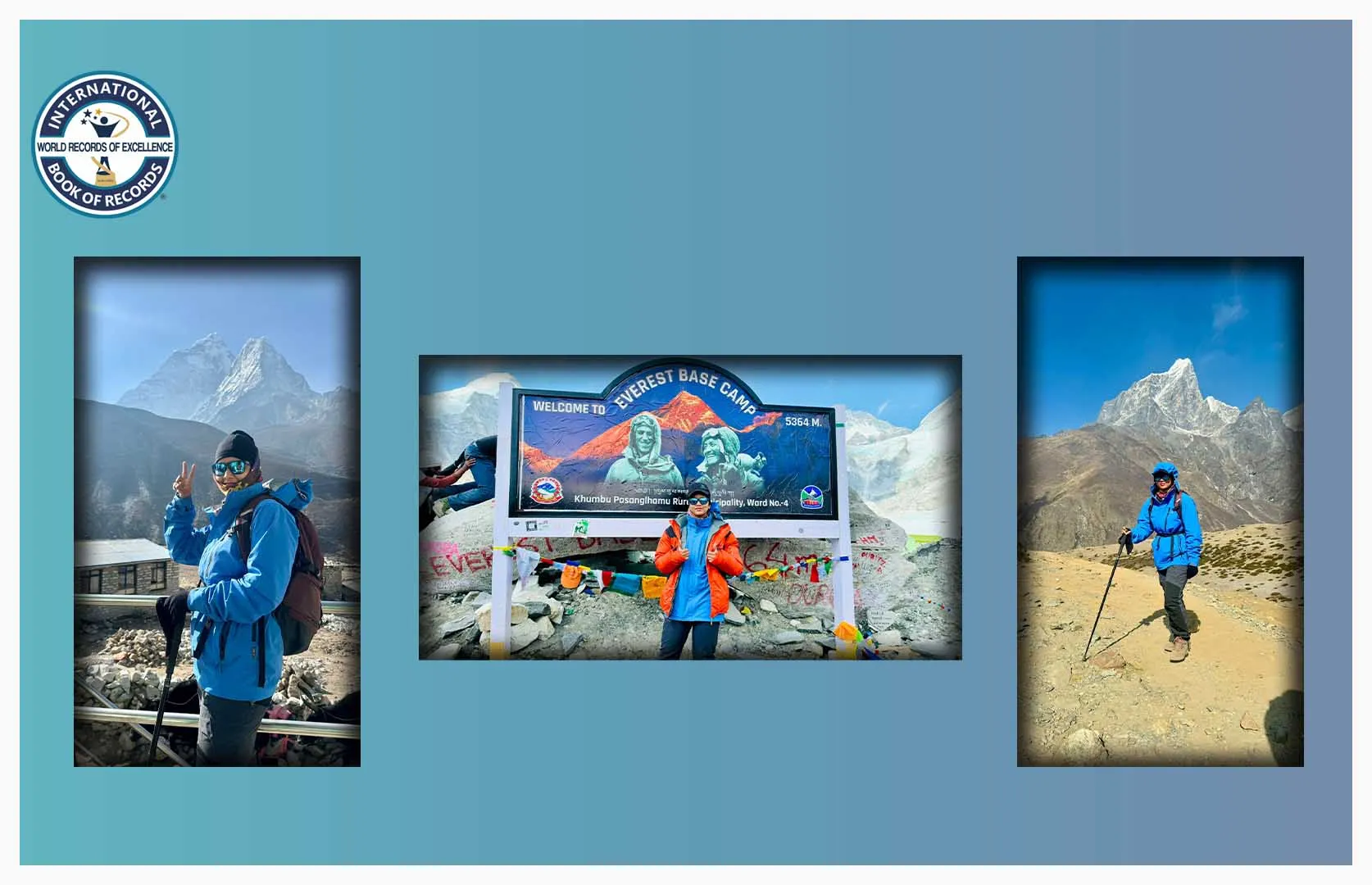 YOUNGEST TO REACH MOUNT EVEREST BASE CAMP AND HOISTED THE LONGEST FLAG OF KARNATAKA