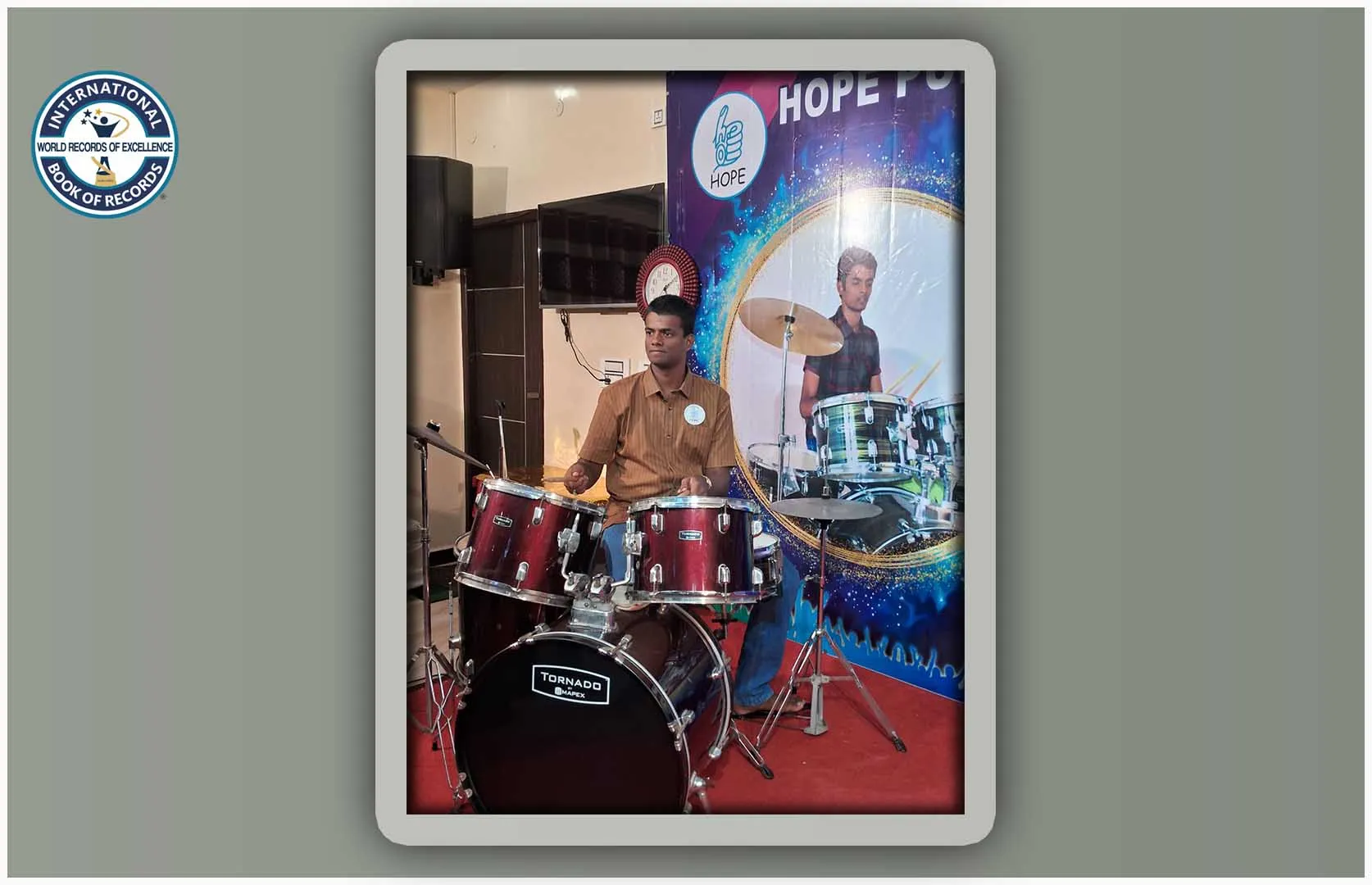 LONGEST TIME TO PLAY DRUM BY AN AUTISTIC PERSON