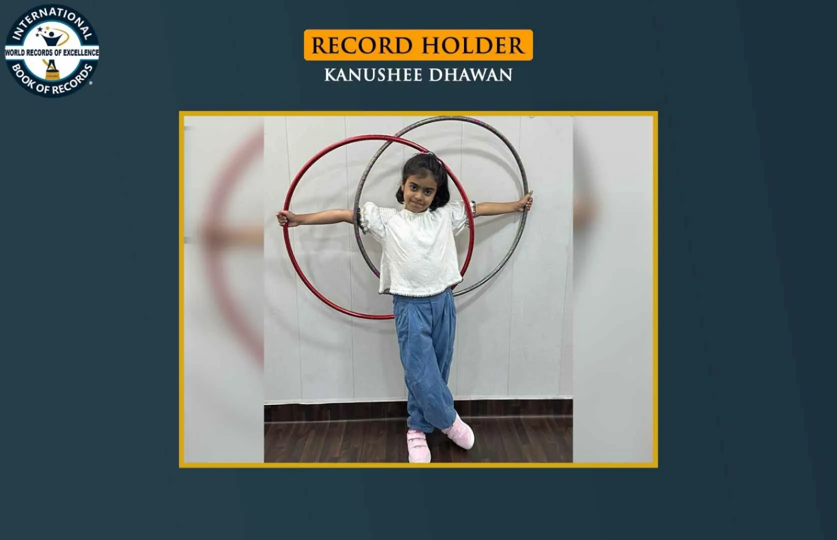 LONGEST TIME TO SPIN HULA HOOP AROUND BOTH HANDS AND KNEES (KID)